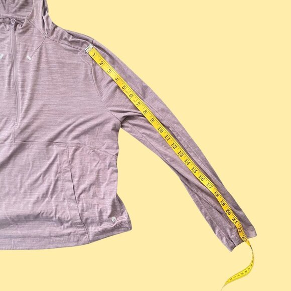 🟣 Layer8 Mauve Qwick-Dry Lightweight Hoodie – Size M - Picture 4 of 6